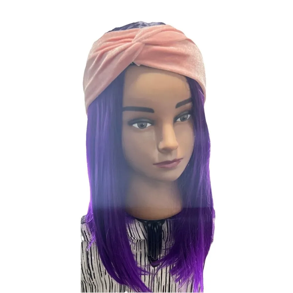 Velvet Twist Style Turban Headband  Pink, Stretchable,Claire’s